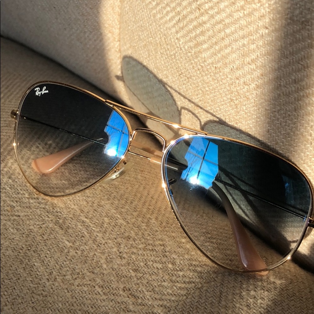 Authentic Ray Ban aviators sunglasses